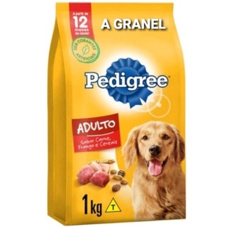 Ração A GRANEL Pedigree cães adultos sabor carne , frango e cereais 1kg.