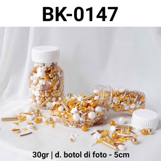 Bk-0147 Bastão De Ouro Com Pérola Sprinkles springkel sprinkle 30gr