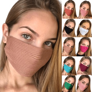 Máscara tricot tricô moda blogueira croche proteção confortável ajustável (1)