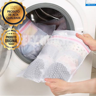 Saco para lavar roupa Kit com 3 (P, M, G) ou Tamanhos Avulsos Protetor Roupa