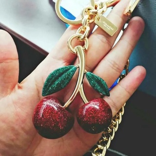 Coach cherry key chain car key chain lovely female car key pendant creative high-grade bag Pendant