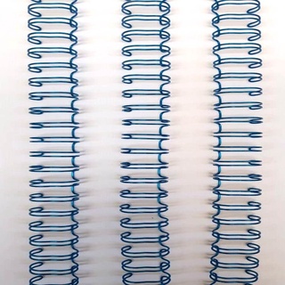 Wire-o Garra Dupla Passo 2x1 5/8'' CX 50 UND Azul Metálico