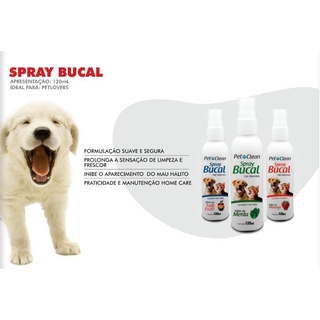 Spray Bucal Para Pets Cães e Gatos 120ml - Sabores - Pet Clean (5)