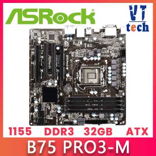 Used, ASROCK B75 PRO3 PRO-M all-solid-state LGA1155 DDR3 32GB USB3.0 Desktop motherboard