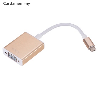 FCC Cabo Adaptador USB 3.1 Tipo C Para VGA-Macho 1080p Fêmea Conversor (Carmam.my) (2)
