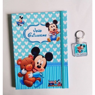 Capa Dura para caderneta de Vacina Mickey baby