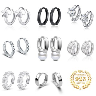 Brincos prata 925 femininos esterlina moda diamante pérola joias (1)