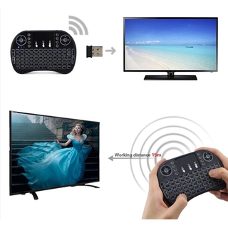 Mini Teclado Sem Fio Para Smart Tv Box Pc Iluminado ou bateria para substituição. (2)