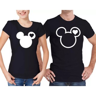 Kit Camiseta + Baby Look Casal Casais Love Mickey Minnie Promoção