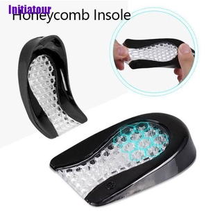 [Initiatour] Honeycomb Silicone Gel Insoles For Spur Plantar Heel Shoe Cushion Soles Gel Pad (1)