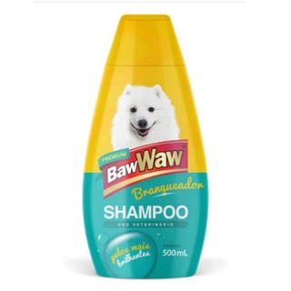 Shampoo Para Cães Pet Baw Waw Premium Branqueador Pelos 500ml