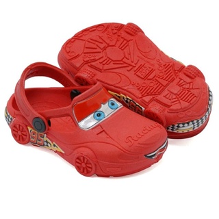 Babuche sandália infantil meninos carros relâmpago McQueen Disney masculino + brinde
