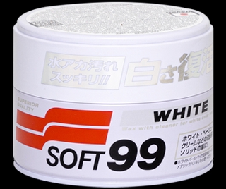 Cera White Cleanner Soft99 - Cera Limpadora - 300GR