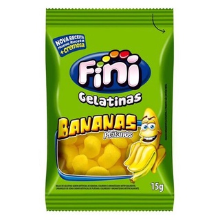 Bala De Gelatina Bananas Fini Pacote Com 15g