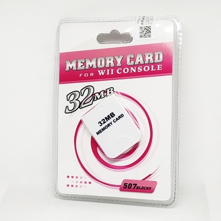 Memory Card Branco Para Gamecube e Wii 32 e 16Mb 507 e 251 Blocos