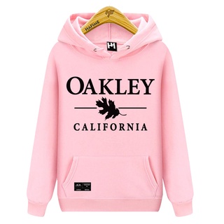 Blusa Moletom Feminina Da Oakley Califórnia Com Capuz Tecido De Qualidade Flanelado