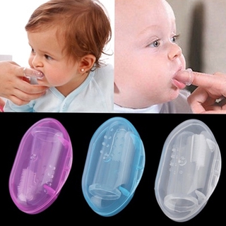 Escova De Dentes Infantil Flexível Em Silicone Com Dentes