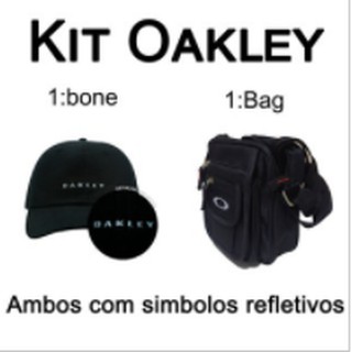 Kit Oakley Refletidor Boné Oakley Refletidor Mais Bag Pochete Shoulder Bag Promoção (1)