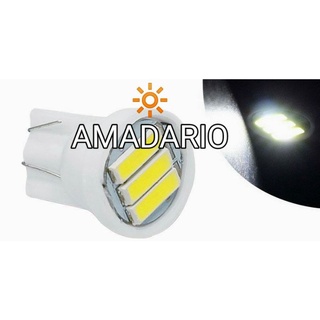 Lampada LED Automotiva T10 3 smd W5w Branco 12v
