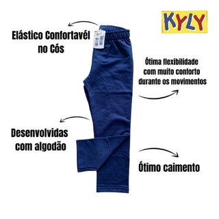 Calça de Moletom S/Punho Masculino - Kyly Infantil - 1 à 3 anos
