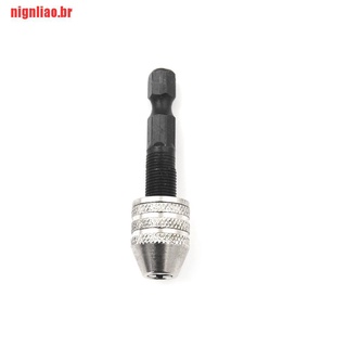 (Nignliao) 1pcs Mandril Mini Hex Haste 0.3-3.5mm Para Furadeira Elétrica