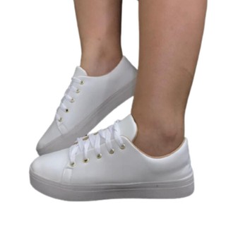 Tenis Feminino Meia Slip On Calce Facil Sapatenis Confort Flatform Branco Enfermeira Casual Macio Original Unifeet (1)