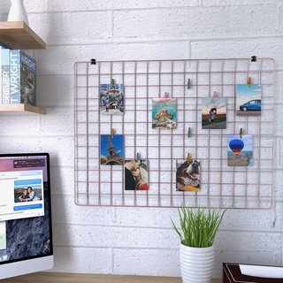 Memory Board Painel de Fotos Tela Decorativa com Prendedores