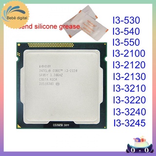 Cpu Intel Core I3-530 I3-540 I3-550 I3-2100 I3-2120 I3-2130 I3-3210 I3-3220 I3-3240 Processador De Mesa LGA1156/1155 (1)