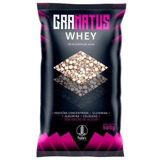 Granola Granatus Whey Natus 500gr 22% Proteína Por Porção (Sem Adição de Açúcar, Proteína Concentrada do Leite)