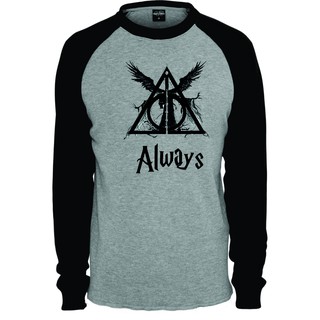Camiseta Raglan Always Harry Potter Manga Longa