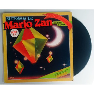 LP Mario Zan Sanfoneiro Sua bandinha e Coro Festas Juninas Série TV Disco de Vinil Caipira 1973