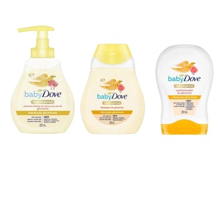 Kit Baby Dove Hidratação Glicerinada 200ml (Sabonete líquido + Shampoo + Condicionador) - 03 Produtos