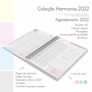 Miolo Impresso Para Agendamento Coleção Harmonia 2022 A5 (2)