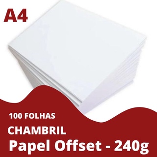 Papel Offset Chambril 240g A4 c/ 100fls