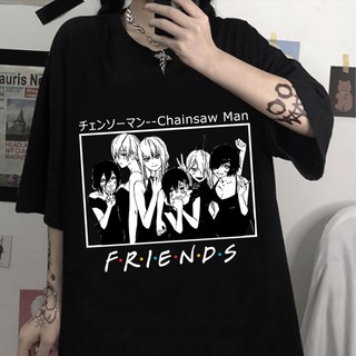 Camiseta Basica Camisa Chainsaw Man Friends Public Safety Devil Hunter Unissex