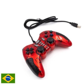 Controle joystick USB vermelho/ android/pc/box/ arcade máquina/ps3 universal