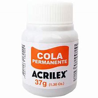 Cola Permanente Acrilex 37g (pode ser usada para reposição de cola em base de corte silhouette)