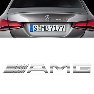 Emblema Porta Malas Cromado AMG Mercedes Benz Universal
