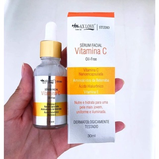 Sérum Facial De Vitamina C Max Love - Original - Para Anti Idade, Anti Envelhecimento - Serum Vitamina C E Com Ácido Hialurônico (2)