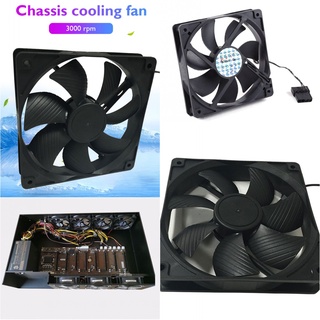 （clubofelectronic） 12cm 3000RPM Computer Cooler Fan DC 12V Chassis Cabinet Radiator Server Fan