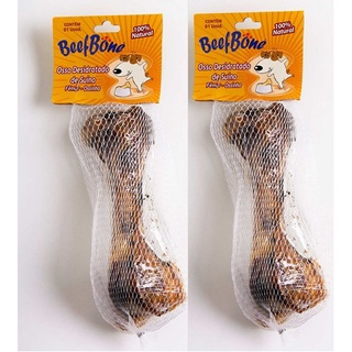 Petisco PET Kit Com 2 Osso Fêmur Desidratado Natural Defumado Para Cachorro Beagle ✿ Green ✿