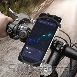 [Promo]360 Degree Rotation Silicone Bicycle Phone Holder Universal Motorcycle Handlebar Mount Fits (6)