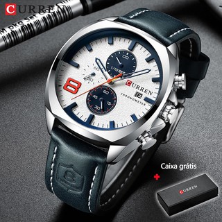 CURREN Fashion Men's Sport Watch Men Analog Quartz Watches Waterproof Date Military Multifunction Wrist Watches Men Clock 8324L