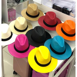 Chapéu Panamá Palha ou Colorido Adulto