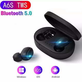 Envio Imediato Fone Bluetooth A6S Tws Sem Fio Bluetooth 5.0 Preto