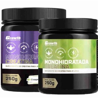 Creatina Monohidratada ou Creapure 100g 250g original - Growth Supplements