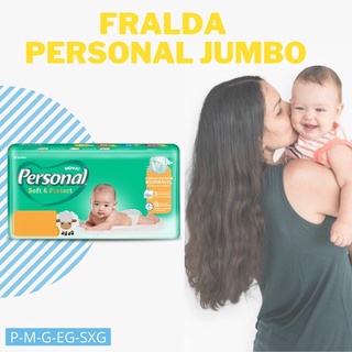 Fralda Personal jumbo P/ M/ G/ XG/XXG