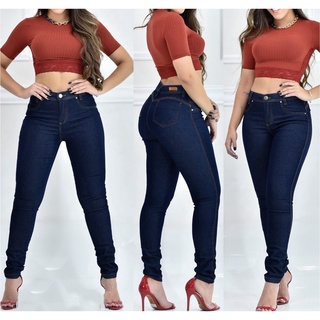 Calça Jeans Feminina Modela Bumbum Cintura Alta Skinny (5)