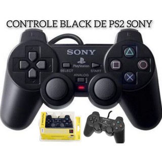 Controle de Ps2 Sony Joystick Playstation Dualshock 2 Manete com fio Novo na caixa