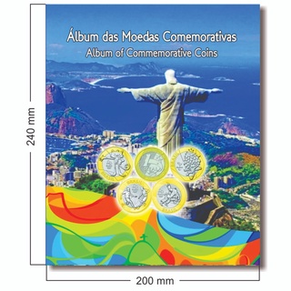 Álbum para moedas da Olimpíadas Rio 2016